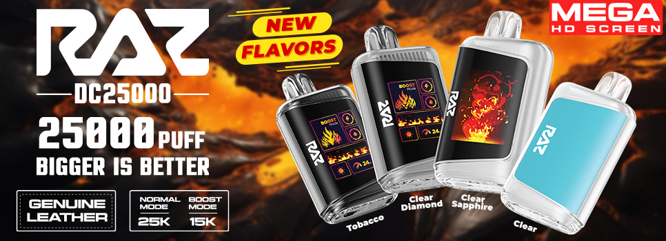 RAZ new flavor Clear and Tobacco